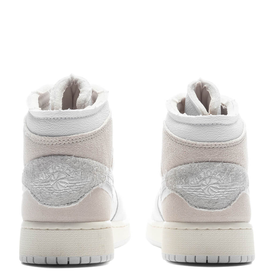 Jordan 1 Mid SE Craft (GS) - White/Light Orewood Brown/Tech Grey