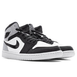 Women's Air Jordan 1 Mid SE - Sail/Black/Light Steel Grey