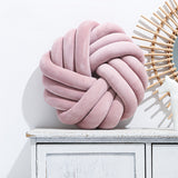 Knot Ball Throw Pillow – Plush Decorative Cushion for Sofa