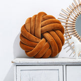 Knot Ball Throw Pillow – Plush Decorative Cushion for Sofa