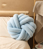 Knot Ball Throw Pillow – Plush Decorative Cushion for Sofa