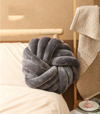 Knot Ball Throw Pillow – Plush Decorative Cushion for Sofa