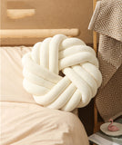 Knot Ball Throw Pillow – Plush Decorative Cushion for Sofa
