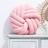 Knot Ball Throw Pillow – Plush Decorative Cushion for Sofa