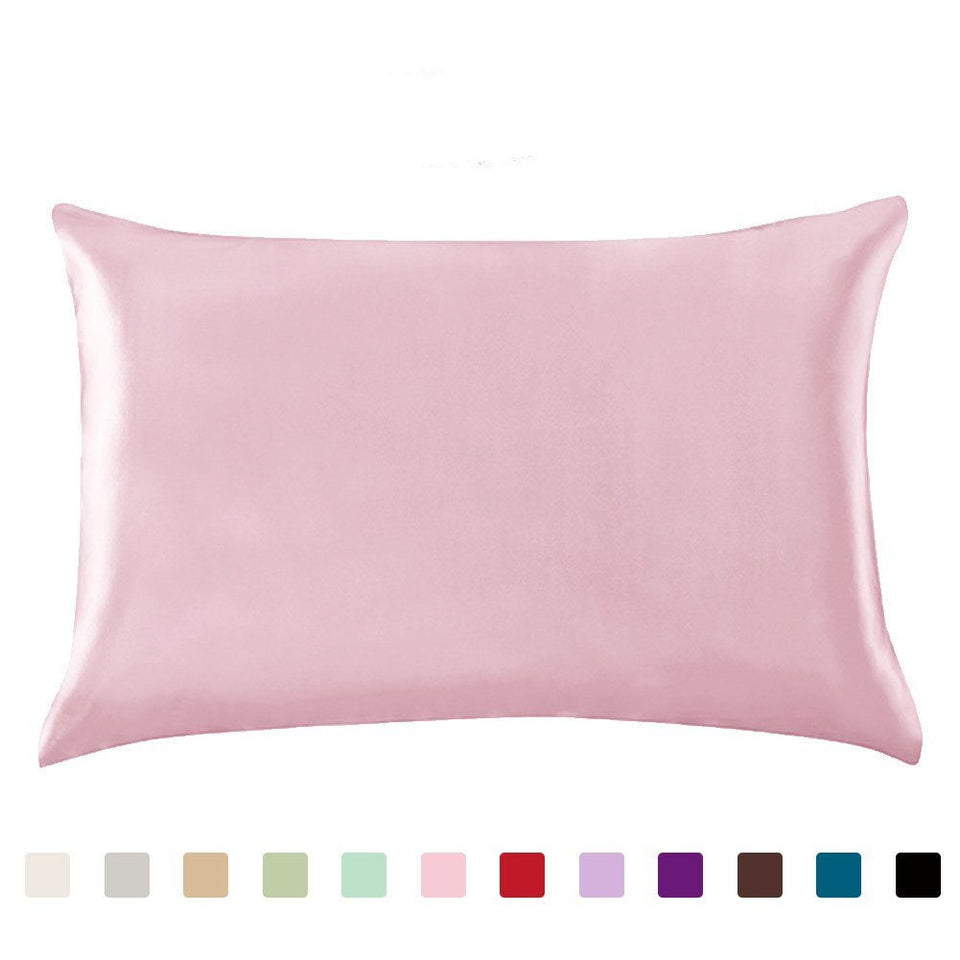 Satin Silk Pillowcase – Smooth Cooling Cover for Hair & Skin