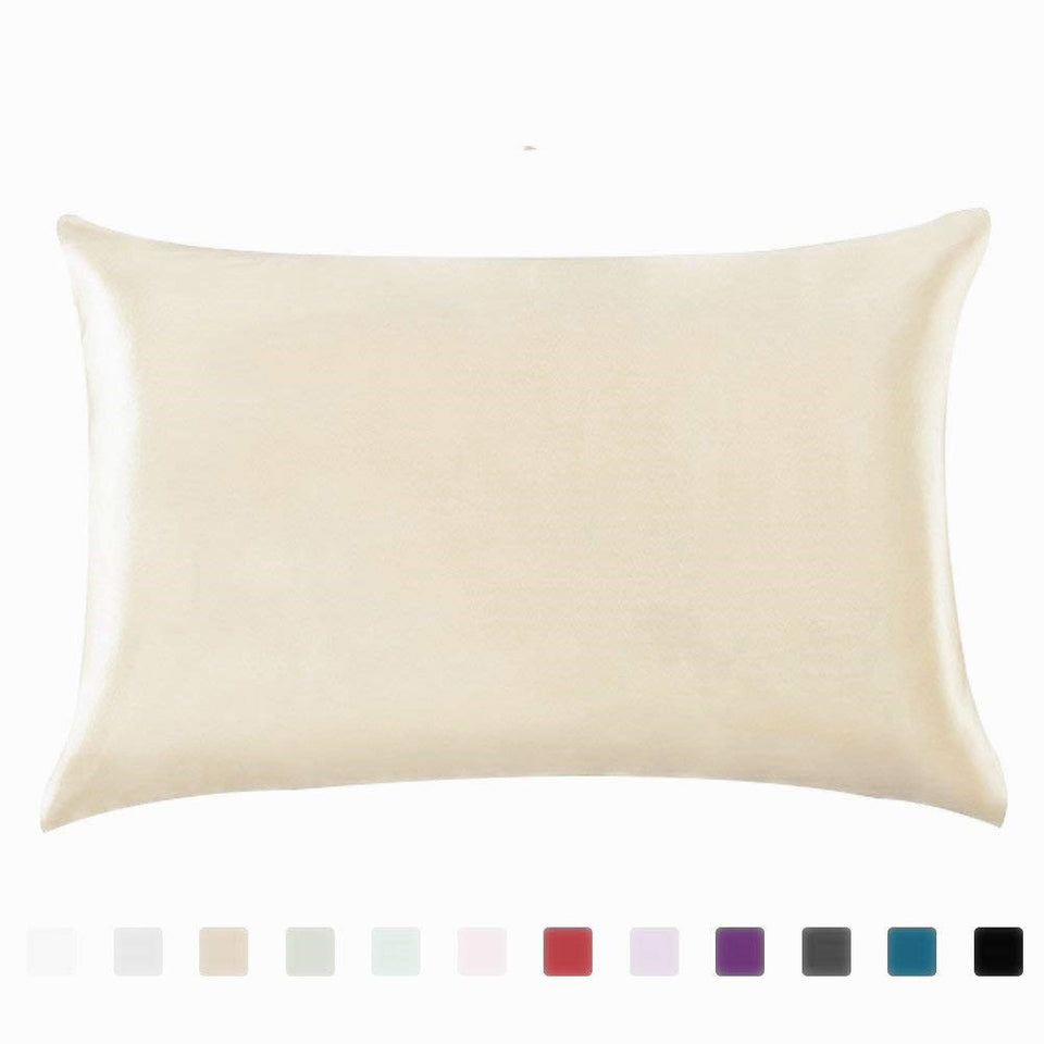 Satin Silk Pillowcase – Smooth Cooling Cover for Hair & Skin