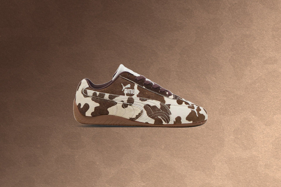Women's Speedcat Cow Print - Chocolate Brown/Gum