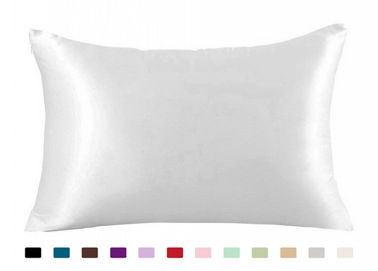Satin Silk Pillowcase – Smooth Cooling Cover for Hair & Skin