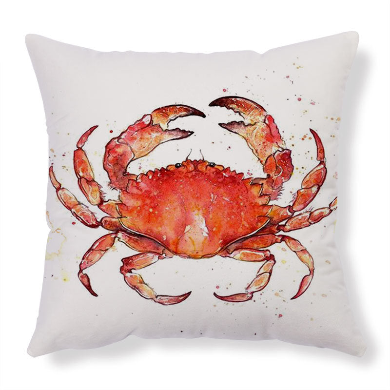 Sea Turtle Cushion Cover – Linen Throw Pillow Case 18x18 Inch