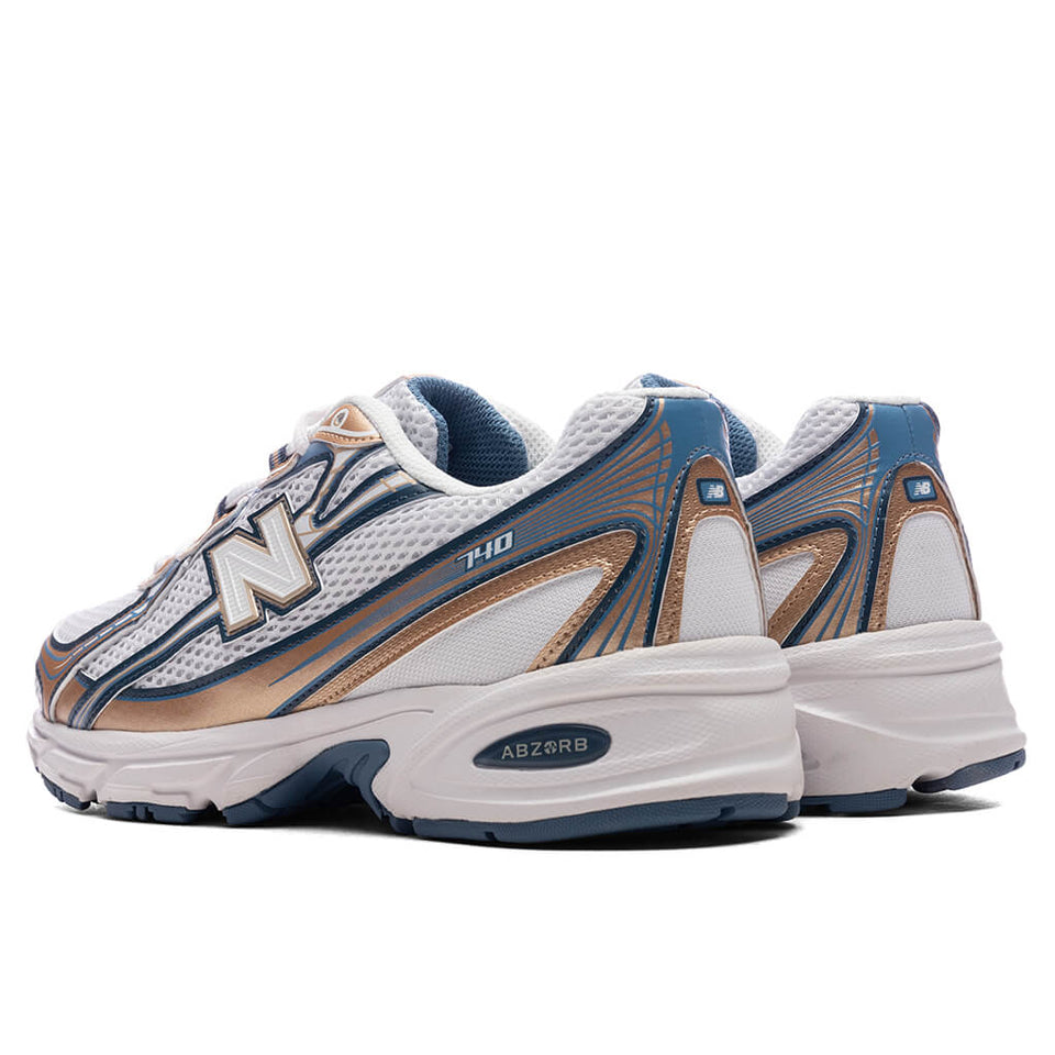 740 - Heron Blue/Vintage Indigo/Gold Metallic/Sea Salt