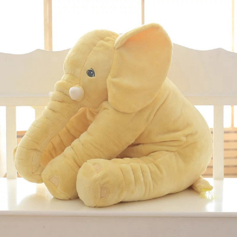 Elephant Plush Pillow Cover – Soft Baby Sleeping Cushion Case