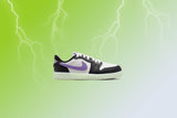 Air Jordan 1 Retro Low OG (PS) - Black/Black Raspberry/Volt Tint