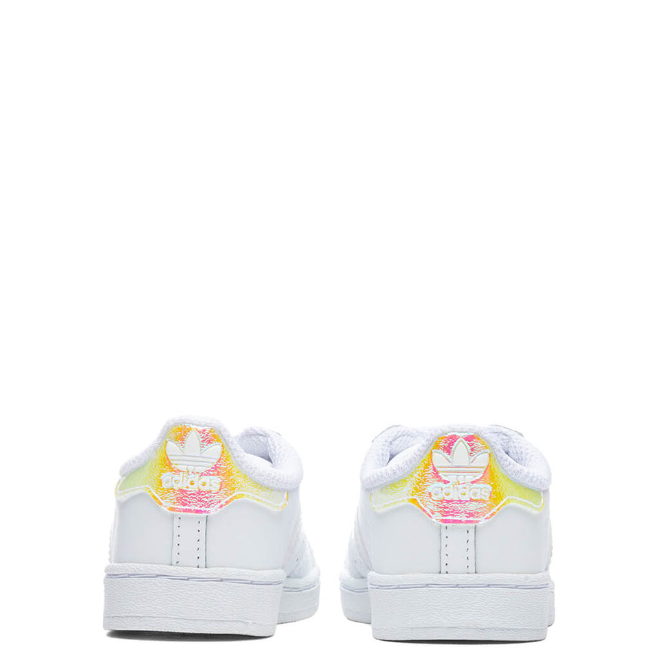 Toddler Superstar - Cloud White/Iridescent Stripe