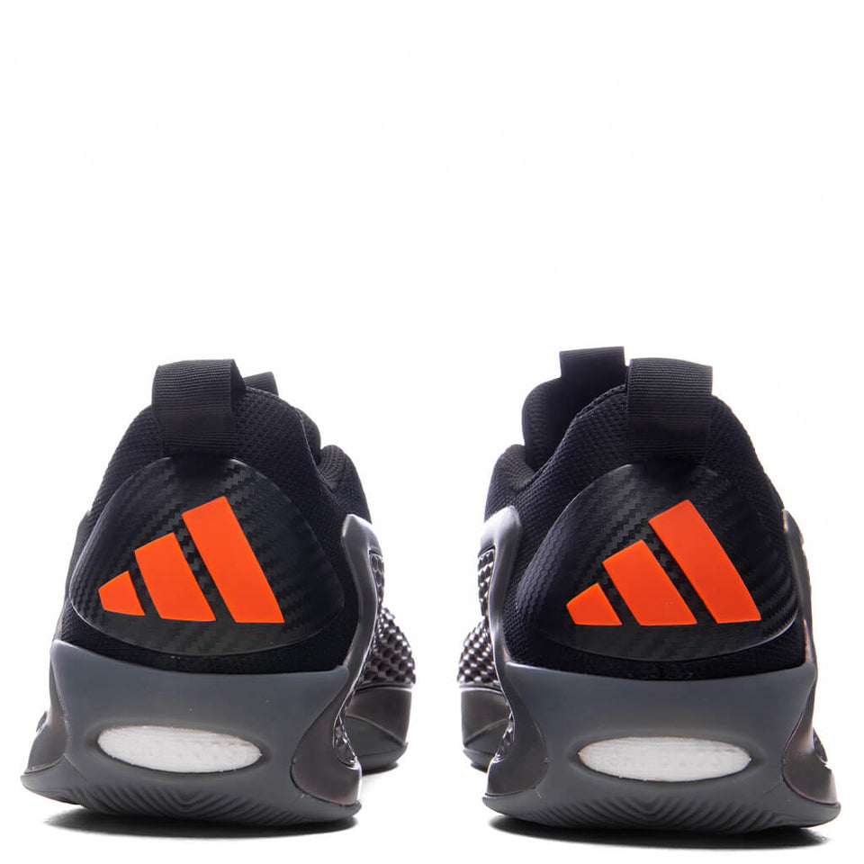Adidas x Anthony Edwards 1 Low - Iron Metallic/Core Black/Solid Orange