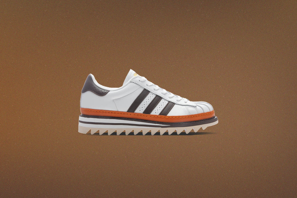 Adidas Originals x CLOT by Edison Chen Superstar 'Coffee' - Footwear White/Coffee/Unity Orange
