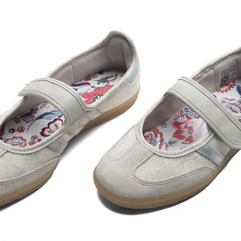 Adidas x Liberty London Women's Samba Jane - Chalk Pearl/Silver Metallic/Chalk White