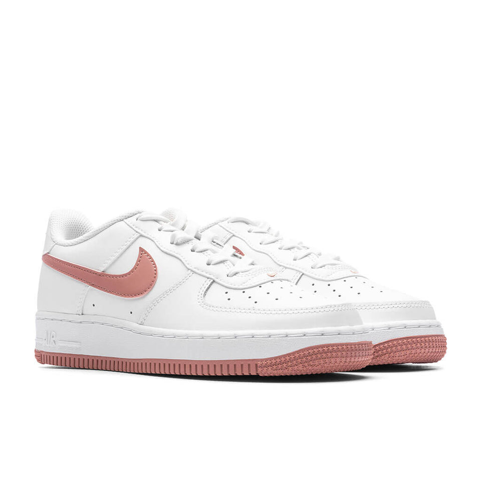Air Force 1 (GS) - Summit White/Red Stardust/White