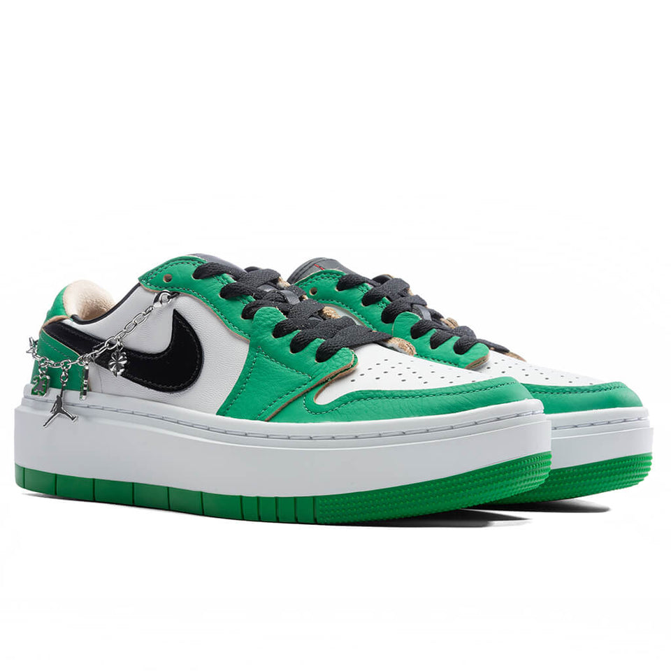Women's Air Jordan 1 Elevate Low SE - Lucky Green/Black/White