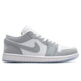 Women's Air Jordan 1 Low - White/Wolf Grey/Aluminum