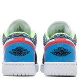 Air Jordan 1 Low CD (GS) - Black/Lt Fusion Red/White