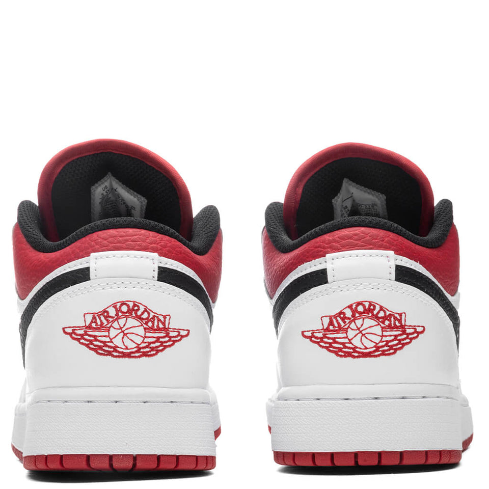 Air Jordan 1 Low (GS) - White/Gym Red