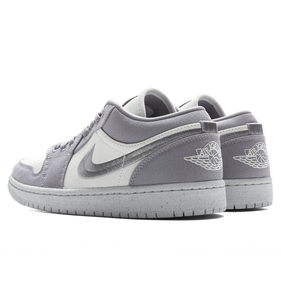 Women's Air Jordan 1 Low SE - Light Steel Grey/Sail/White