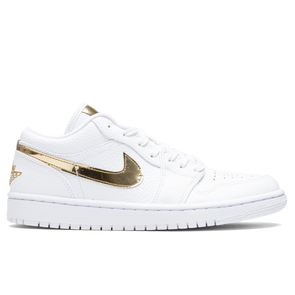 Women's Air Jordan 1 Low SE - White/Metallic Gold
