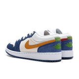 Air Jordan 1 Low SE (GS) - French Blue/Chutney/White
