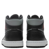 Air Jordan 1 Mid - Black/Gym Red/Particle Grey