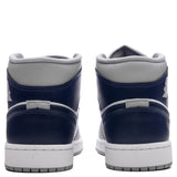 Air Jordan 1 Mid - White/Midnight Navy/Wolf Grey