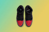 Air Jordan 1 Mid SE "Siempre Familia" - Black/Chile Red