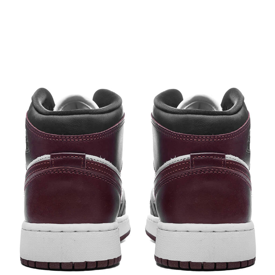 Air Jordan 1 Mid SE (GS) - White/Dark Pony/Black