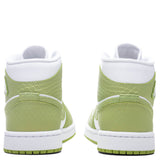Women's Air Jordan 1 Mid SE - White/Vivid Green/White