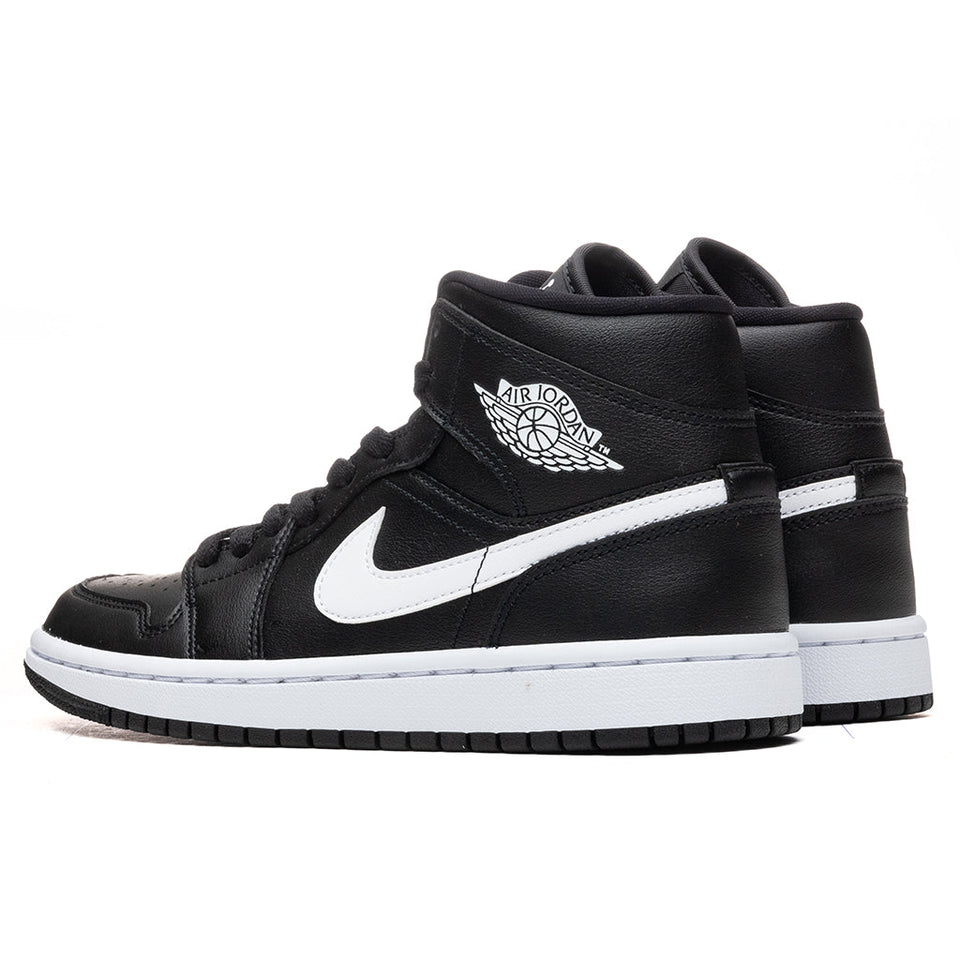 Women's Air Jordan 1 Mid - Black/White