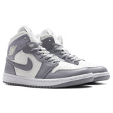 Women's Air Jordan 1 Mid - Sail/Stealth/White