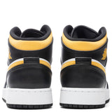 Air Jordan 1 Mid (GS) - White/Pollen/Black