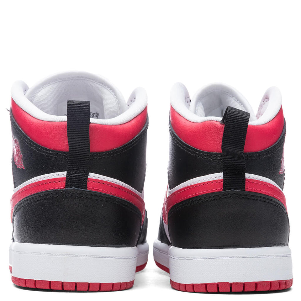Air Jordan 1 Mid (PS) - Black/Very Berry