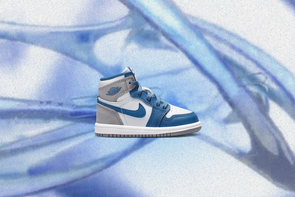 Air Jordan 1 Retro High OG (TD) - True Blue/White/Cement Grey