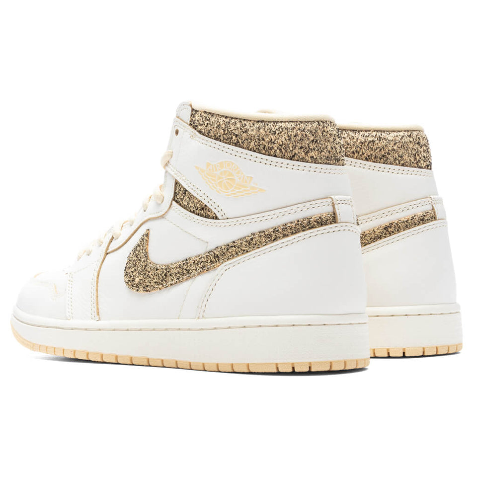 Air Jordan 1 Retro High OG Craft Vibrations of Naija - Sail/Pale Vanilla/Black