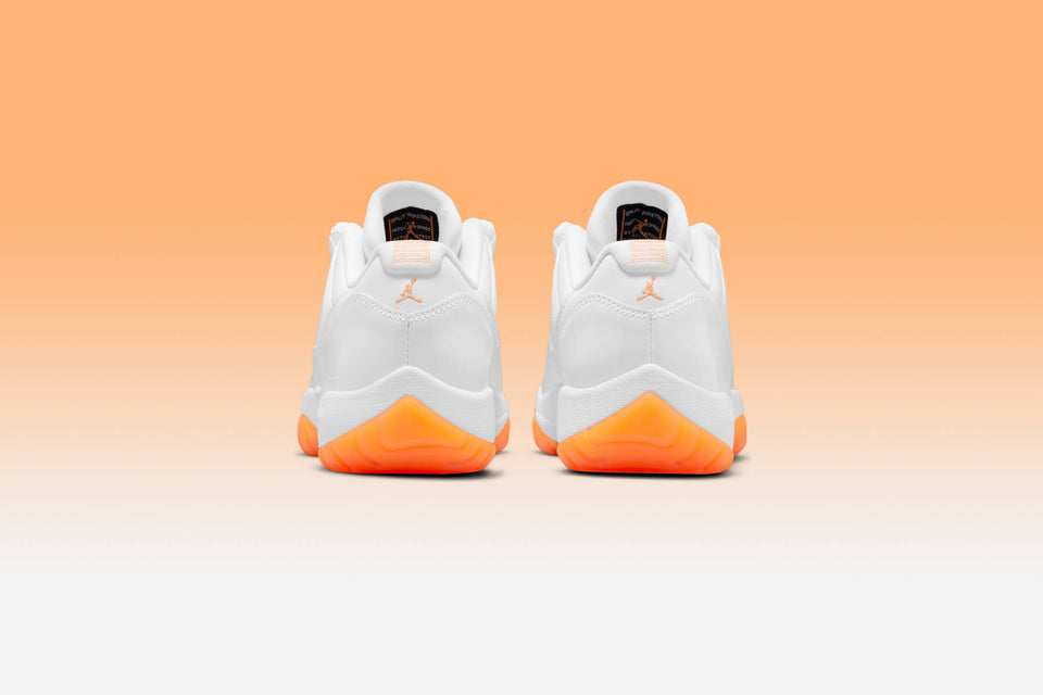 Women's Air Jordan 11 Retro Low - White/Bright Citrus