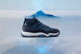 Women's Air Jordan 11 Retro - Midnight Navy/Metallic Silver/White