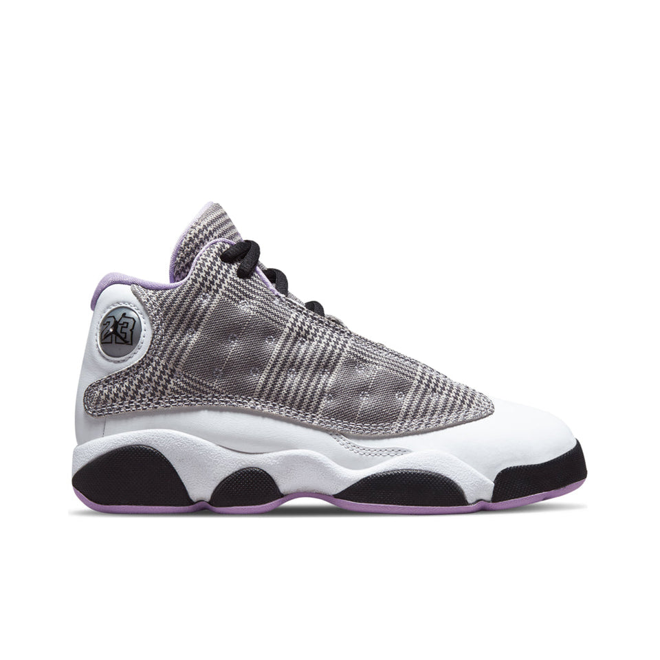 Air Jordan 13 Retro (PS) - Black/Lilac/White/Metallic Silver