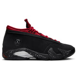 Women's Air Jordan 14 Retro Low 'Red Lipstick' - Black/Gym Red/Metallic Silver
