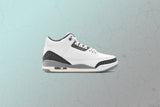 Air Jordan 3 Retro 'Grey Cement' - Summit White/Fire Red/Cement Grey