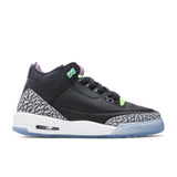 Air Jordan 3 Retro SE (GS) 'Electric Green' - Black/Violet Shock