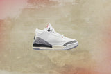 Air Jordan 3 Retro (PS) White Cement Reimagined - Summit White/Fire Red