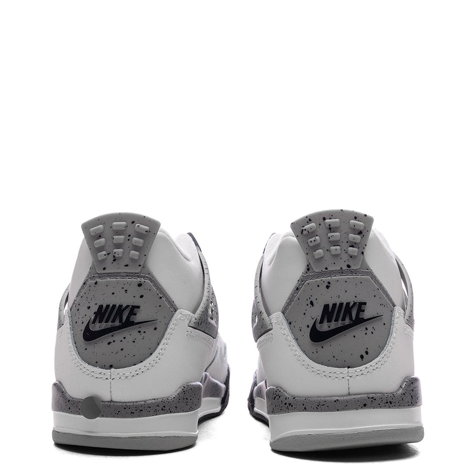 Air Jordan 4 Retro OG 'White Cement' (PS) - Summit White/Fire Red/Cement Grey/Black