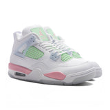 Air Jordan 4 Retro 'Valentine's Day' (GS) - White/Medium Soft Pink/Half Blue
