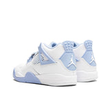 Air Jordan 4 Retro  'Aluminum' (PS) - White/Aluminum/Blue Tint/Oil Green