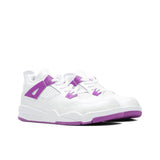 Jordan 4 Retro (PS) - White/Hyper Violet